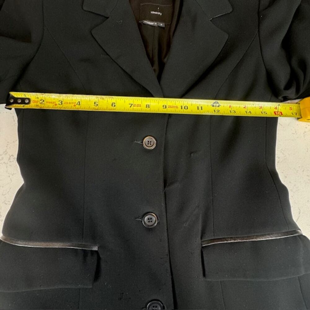 identify Womens Sz 4 Black Peacoat Jacket - Picture 8 of 14